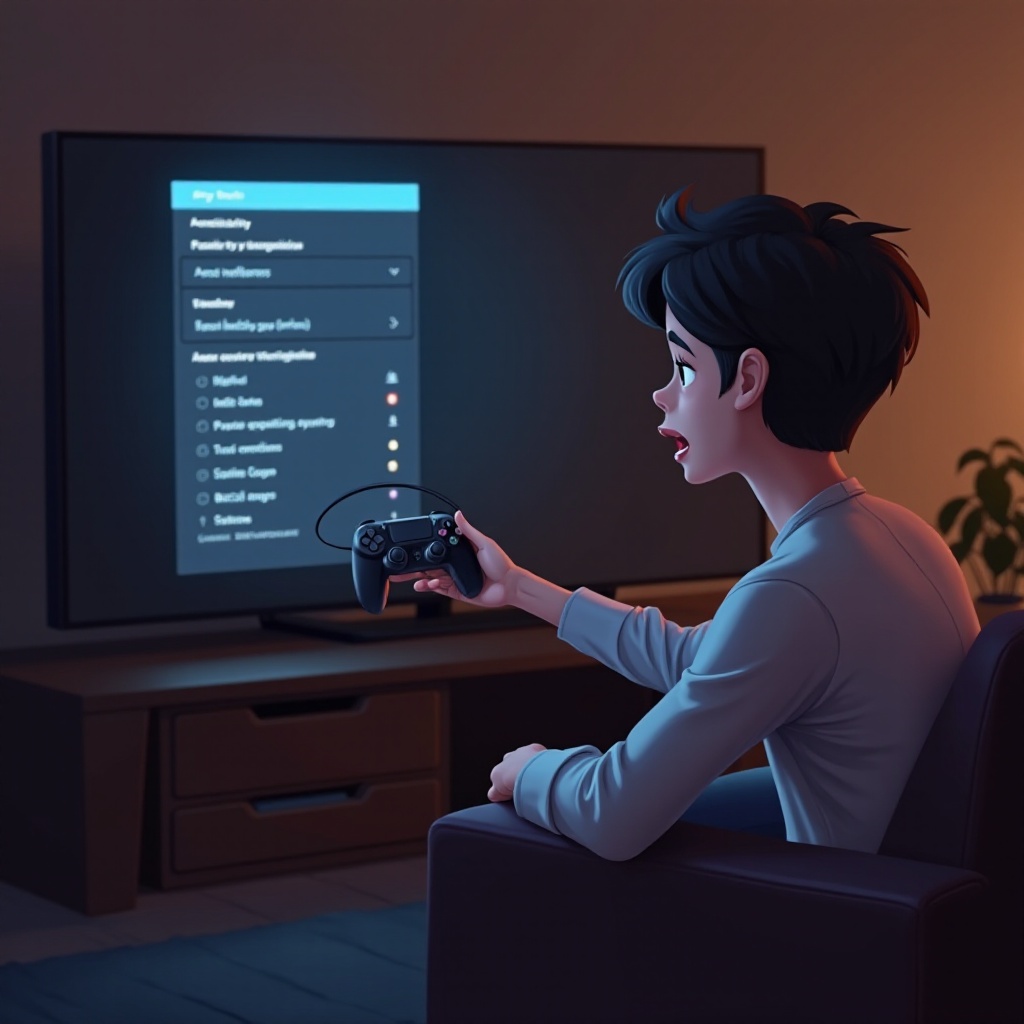 экранный диктор ps5 не выключается