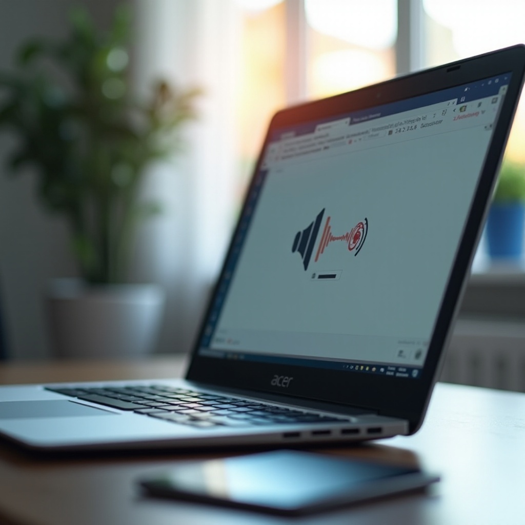 sound not working on my acer laptop