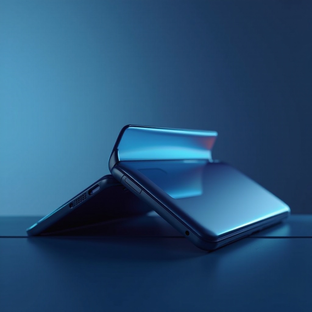 складка складного телефона