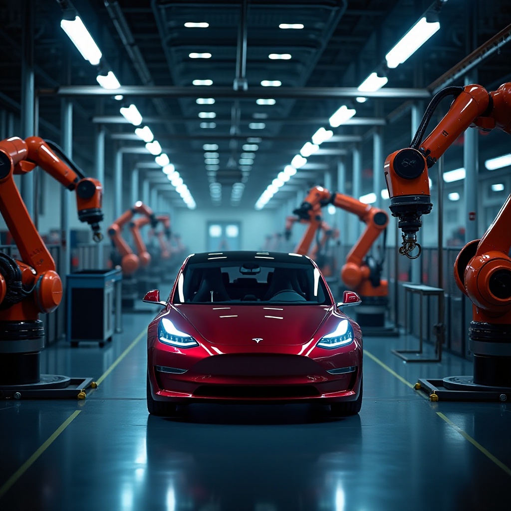 къде се произвежда tesla model 3