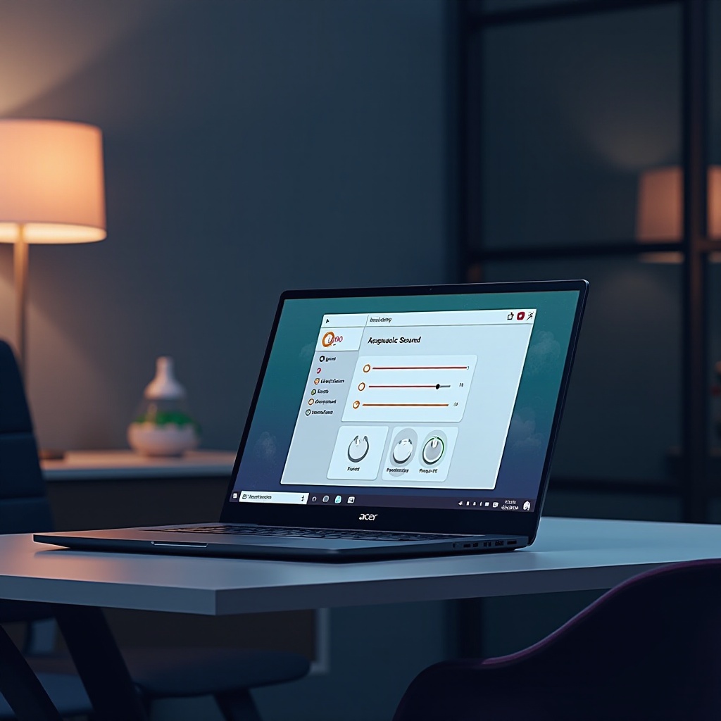 звук не работает на моем ноутбуке Acer