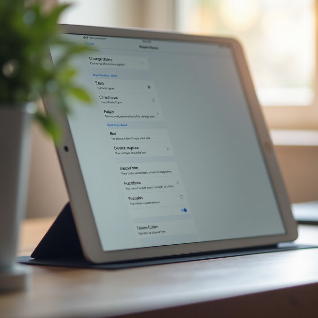 jak změnit název zařízení na iPadu