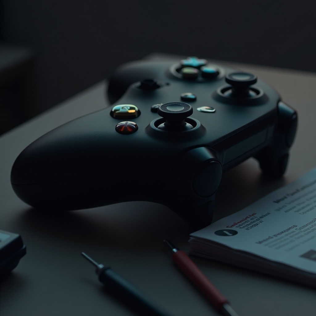 controllerul Xbox se pornește apoi se oprește