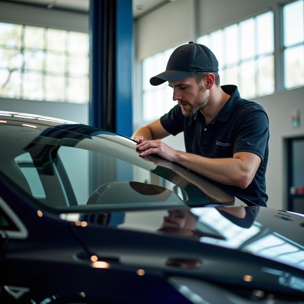 cena výměny čelního skla na tesla model x
