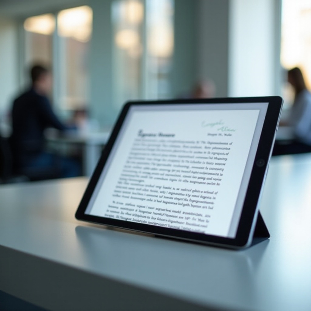 cea mai bună tabletă pentru semnarea documentelor