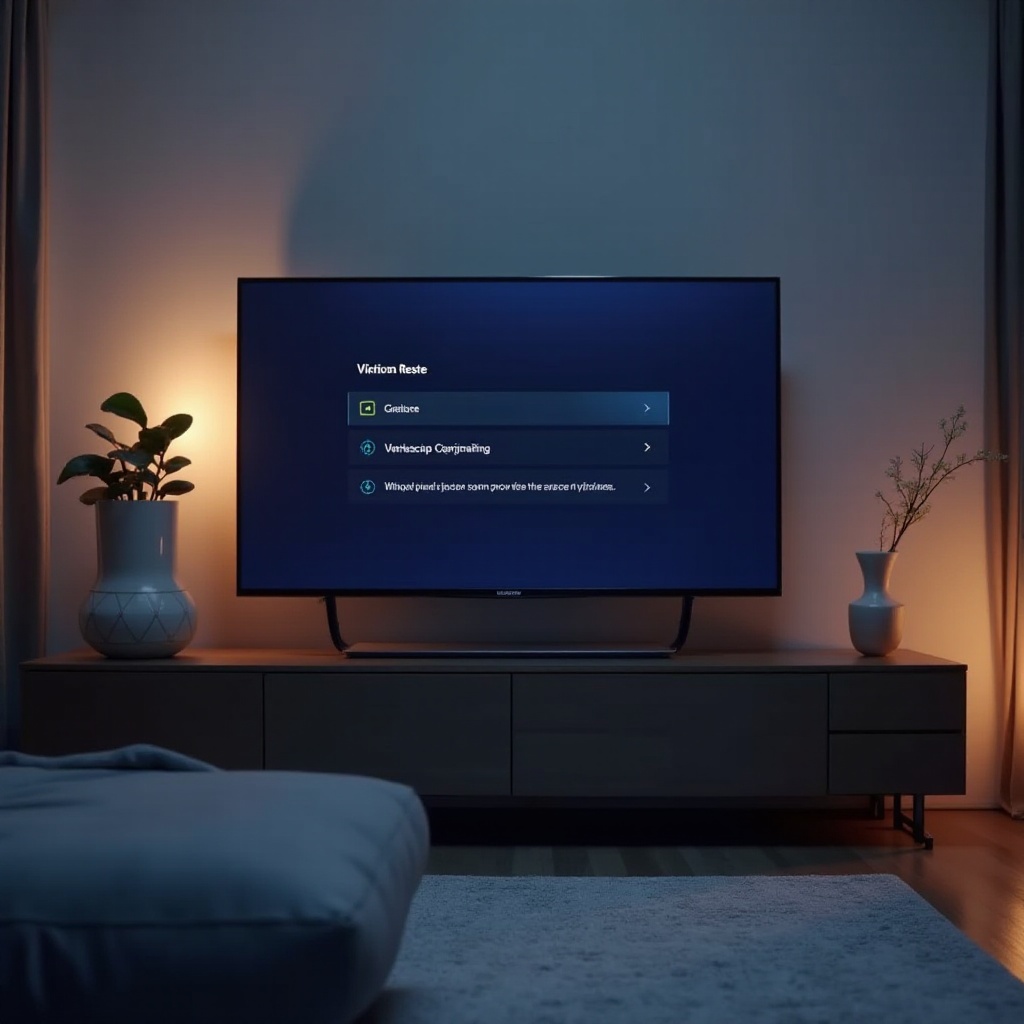 как сбросить настройки до заводских на моем телевизоре Vizio