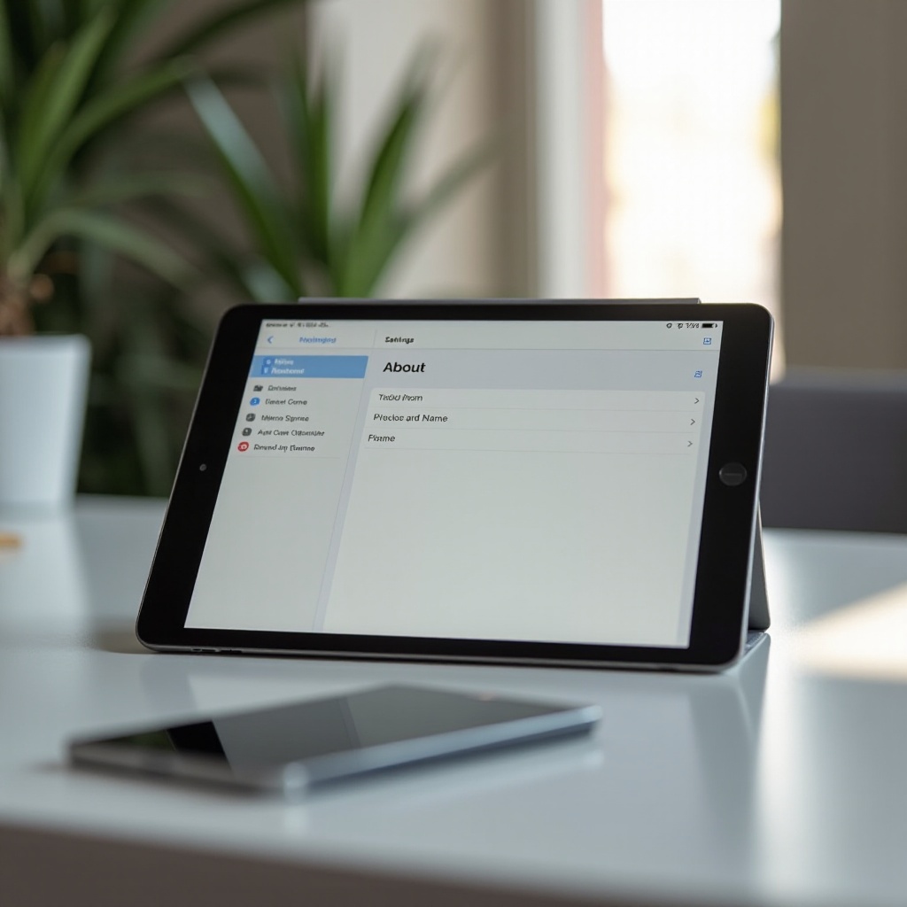 како променити име уређаја на iPad-у