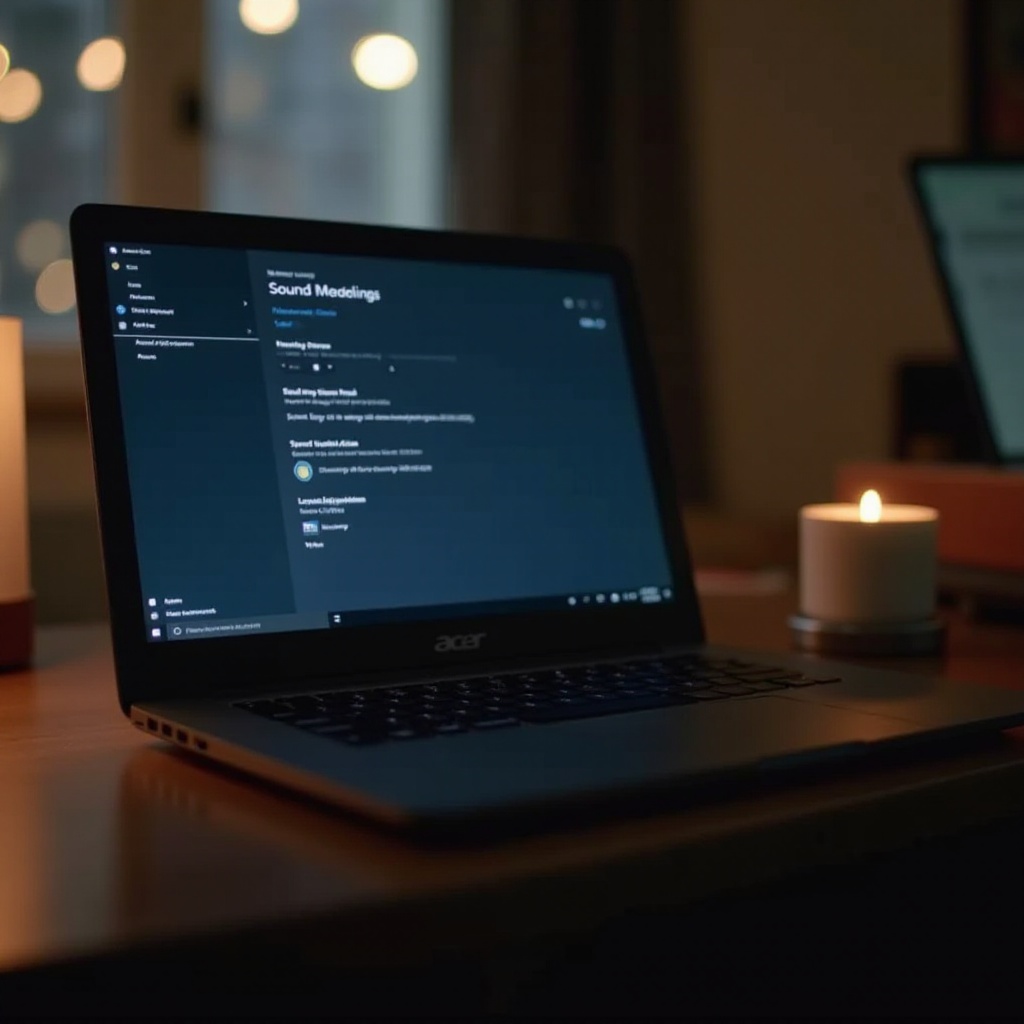 dźwięk nie działa na moim laptopie Acer